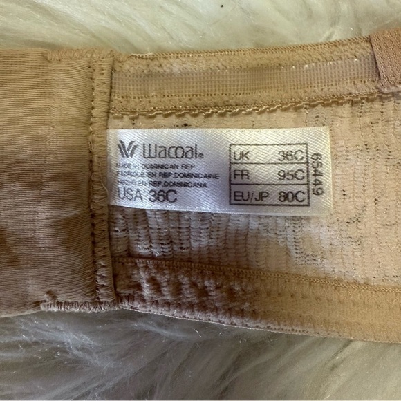 Wacoal Halo Strapless Bra – Size 36C – Sand/Nude Beige - Picture 5 of 6